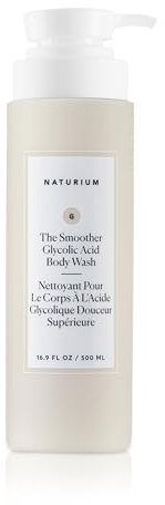 Naturium The Smoother Glycolic Acid Exfoliating Body Wash, Soft & Smoothing Cleanser | 16.9 FL OZ / 500 ML