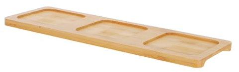 OFFSCH Vassoio Da Portata in Bambù Per Bicchieri Da Pub Flight Sampler Per Bar Domestici Ed Eventi Vassoio Per Vino in Bambù Flight Paddle Board Per Barattolo