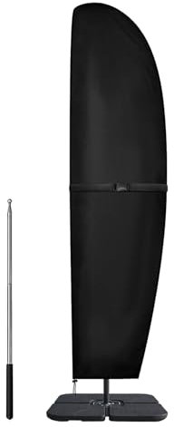 Dokon Parasol Covers Waterproof Cantilever Parasol Cover Heavy Duty Oxford Fabric Anti-UV Garden Banana Umbrella Covers Fit 2 to 3m Diameter Cantilever Umbrella, Brolly Cover with Rod (205x57/48cm)