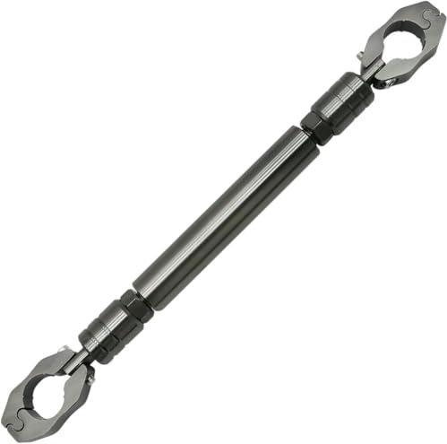 Flylin Universal Motorrad Lenker 22mm Aluminium Balance-Stange Einstellbare Balance Bar, Motorradzubehör zur Lenkers für Offroad Motorrad Titan, Schwarz, Gold
