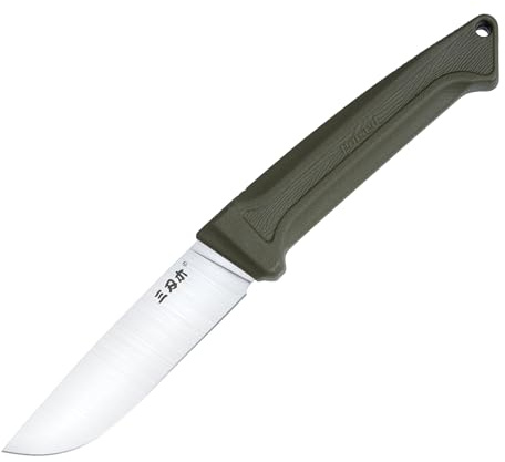 Sanrenmu Fixed Blade Messer 8.5 Full Tang 215.5mm mit Hülle S708 Kompaktmesser für Outdoor Camping (Grün)
