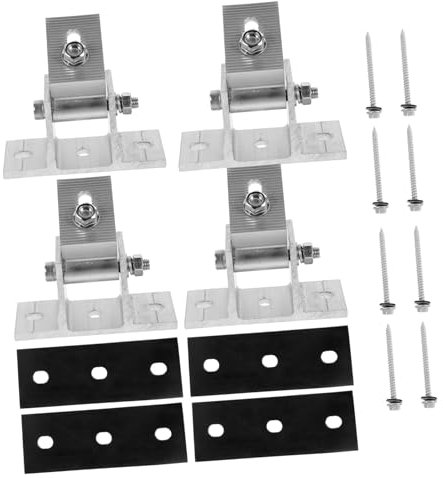 Artibetter 4stücke Solarmodulhalterung Aus Aluminiumlegierung Kompatibel Mit Verschiedenen Installieren Und Einzustellen Stabile Und Sichere Montage Für Solarmodule Umgebung
