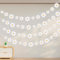 Ouligay 4 Stück Gänseblümchen Banner Geburtstag Deko, Gänseblümchengirlande Blumen Gänseblümchen, Weiß Boho Blume Papier Girlande Daisy Garland Für Mädchen Geburtstagsdeko Party Zubehör