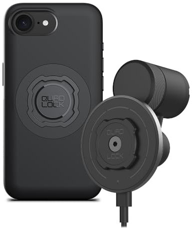 Quad Lock Vent Car Phone Holder Kit with MAG Wireless Charging Head V2 and MAG Phone Case for iPhone 16e