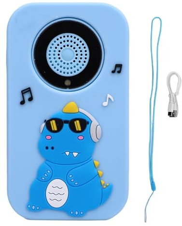 Yctze 1080P HD Camera for Toddler 2.4 Inch Screen Autofocus Cute Cartoon MP3 Video Selfie Camera for Xmas Birthday Gifts (Blue)