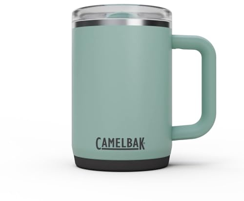 Camelbak - THRIVE MUG, Vacuum Stainless Sl 16OZ, Trinkgeschirr - Erwachsene Unisex - Trinkgeschirr, Wasserflasche, Trinkbecher, wiederverwendbare Flasche, Silberne Nebel, OS