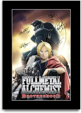 HWC Trading Fullmetal Alchemist Gifts Printed Signed Autograph Poster for TV Memorabilia Fans (ID-003139) - A4 Print Only