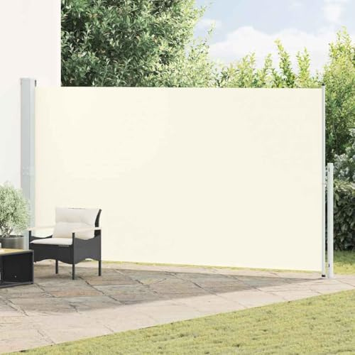 Lumanois Seitenmarkise Ausziehbar 200x500 cm Creme,10.1kg,313418