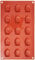 silikomart | SF031 Moule en silicone pour Monoportions MADELEINE, antiadhésif, 15 Monoportions, Lot de 1 Moule à gâteau, 44 x 34 mm, h 10 mm, Made in Italy