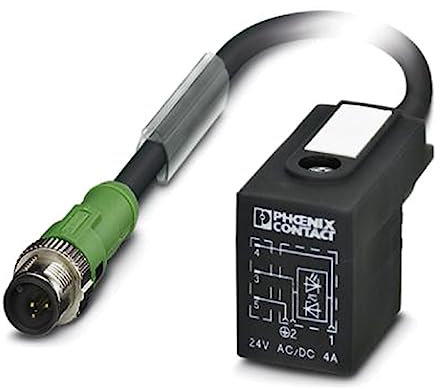 Phoenix 1435292 - cable sac-3p-ms0.6-purb-1l-zsco black 0.6 m