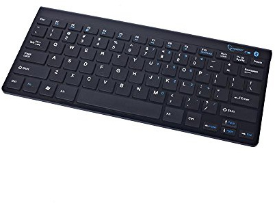 Gembird KB-BT-001-DE Slimline kabellose Tastatur mit Bluetooth (deutsches Tastenlayout) schwarz