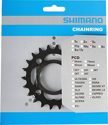 Shimano FC-M4000 chainring 22T and chain protector