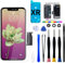Brinonac for iPhone XR Screen Replacement Kit, 6.1 inch 3D Touch Screen LCD Display Digitizer Frame Assembly Set with Repair Tools,Adhesive and Tempered Glass