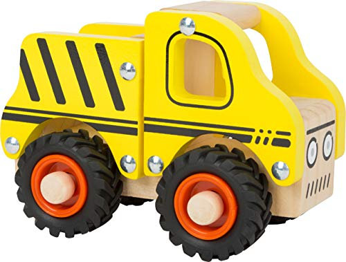 small foot Baufahrzeug aus Holz, mit Ladefläche und gummierten Rädern, für Kinder ab 18 Monaten, 11096