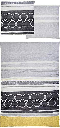 Casatex Bettwäsche 135x200 / 80x80 (2tlg. Set) (Grau, 135 x 200cm / 80x80 cm)