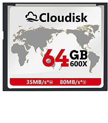 Cloudisk Tarjeta de Memoria CF Compact Flash Memory Performance para cámaras fotográficas