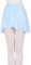 Bezioner Ballettrock Wickelrock Tanz Rock aus Chiffon zum Reinschlüpfen für Mädchen und Damen Blau M