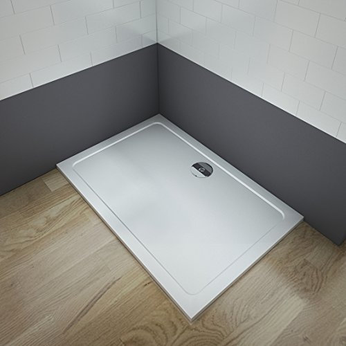 Plato de Ducha 30mm Cuadrado Rectangular para Mamparas de Baño 90x80x3cm