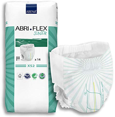 Abena Abri-Flex Junior XS2, All-in-One, Hüft-/Taillengröße 55-80cm, Saugfähigkeit 1500ml, 14,100018730