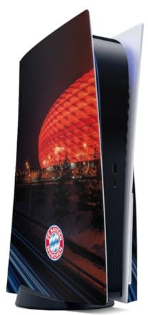 DeinDesign Skin kompatibel mit Sony Playstation 5 Disc Edition Folie Sticker FC Bayern München FCB Stadion