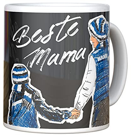 Hamburger SV HSV Tasse Becher Kaffeetasse BESTE MAMA schwarz, 30181