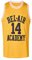 CAIYOO #14 The Fresh Prince of Bel Air Academy Basketball Trikot für Herren 90er Jahre Hip Hop Kleidung für Party, gelb, L