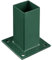 Gardenode Easy Clôture Platine de Fixation 60 x 60 mm pour portillon grillagé Vert