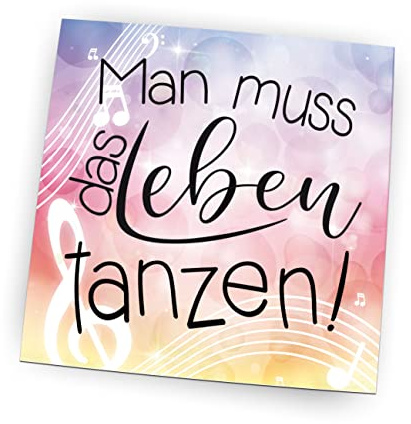 Magnetpin, Magnet, Kühlschrankmagnet | (Man muss das Leben tanzen)