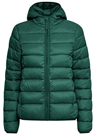 b.young BYBELENA Damen Steppjacke Übergangsjacke Jacke mit Kapuze und Reißverschluss Puffer-Jacke normale Länge, Größe:36, Farbe:Botanical Garden (195220)