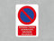 Oedim Pack de 5 Señaléticas Entrada Y Salida De Vehículos por Favor No Aparcar, 21x29,7cm, Duradera y Económica, Fabricado en PVC