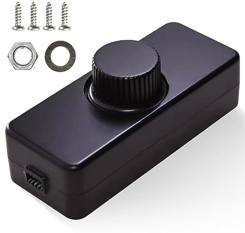 Nizirioo Regulador de intensidad para bombillas LED: regulador de intensidad LED, 220 – 240 V CA/50 Hz, 3 – 100 W, regulador de intensidad para bombillas LED, silencioso, para lámparas halógenas y
