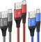 Ladekabel USB C Kabel 3Pack 1M USB C Schnellladekabel QC 3.0 Kompatibel samsung Galaxy S20/S10/S9/S8,Note 10/9/8,Huawei P40/P30/P20,HTC,LG,Sony Xperia, Moto G7, Google Pixel und mehr