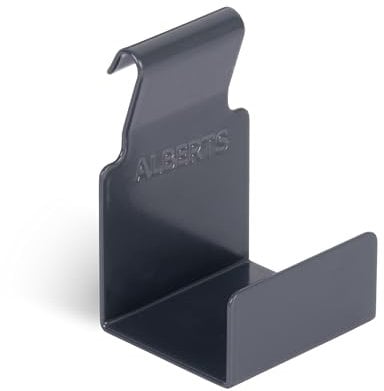 Alberts 689322 Dekorhaken für Doppelstabmatten - Gr. M - sendzimirverzinkt - anthrazit - kunststoffbeschichtet - RAL7016