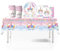 41Pcs Unicorn Birthday Decorations Set - Kids Party Tableware With Table Cloth, Paper Plates, Napkins, Cups for Table Decor