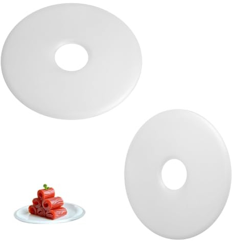 Beufee 2PCS Dehydrator Sheets, 31.5 Cm Silicone Fruit Dryer Dehydrator Accessories Food Dehydrator Dryer Tray Fruit Roll Sheets Reusable Dryer Mats Round Drying Sheet Fruits Vegetables Roll Trays