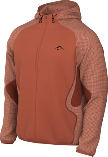Nike Trail Aireez Herren-Laufjacke, Vintage Coral/Dragon Red/Black, FN4002-846, M