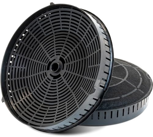 2 Stück Kohlefilter Aktivkohlefilter Dunstabzugshaube Ersatz für AEG 4055171138/4055217501 Type57 Whirlpool 484000008824 Elica CFC0038668 Abzugshaube Filter Bauknecht