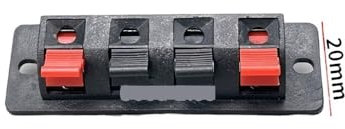 5PCS 2/4 Positions Connector Terminal Push In Jack Spring Load Speaker Terminals Breadboard Clip(4Pin)