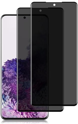 HeeYeal 2 Stück Privacy Schutzfolie kompatible mit Samsung Galaxy S20+ (S20 Plus) 5G, 9H Härte Anti-Spähen Sichtschutzfolie, Panzer Schutz Glas Anti-Spy Folie für Samsung Galaxy S20+ (S20 Plus) 5G