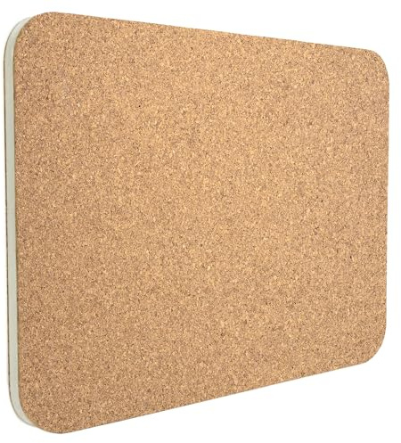 Go4Cork Premium Kork Pinnwand Rahmenlos Memotafel Rechteckig 50 x 40 cm | Korktafel Beidseitig, Dicker Laminierter Schaumstoffkern, Leicht, Büro & Zuhause, Fotos, Notizen, Dokumente, Klebepads