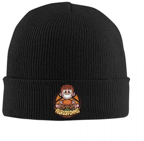 ORURYRTW Hut Warm Unisex Burgerpommes Strickhut Beanie Winter Hut Warm Casual Spiel Caps für Männer Frauen