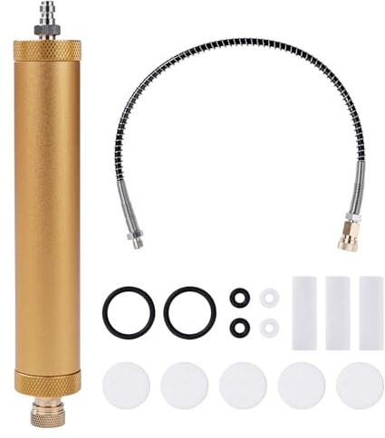 TICFOX Pump Air Filter Oil-Water Separator, PCP Air Filter Pump, Water Separator Regulator with Internal and External Thread, for High Pressure Air Compressor Pump