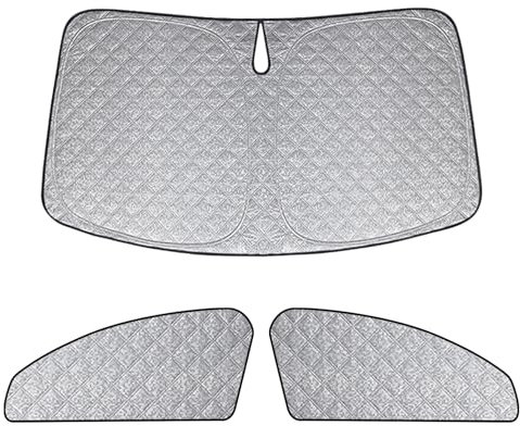 Protector de Parabrisas Compatible con Audi A4 (B9) 2016-2025 - 3PCS Cubierta de Parabrisas de Coche, Parasol Coche Termico, Cubierta de Parasol Interna para Automóvil, Parasol Plegable