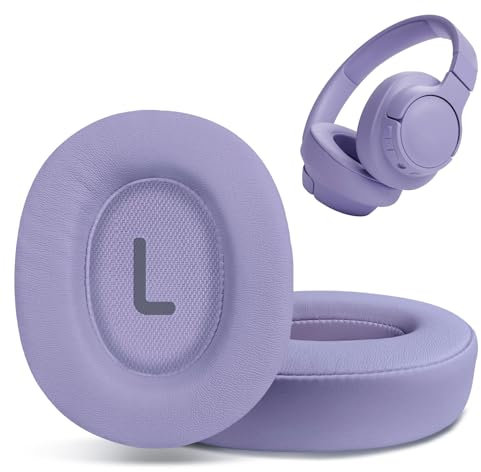 hopopower Replacement Ear Pads for JBL Tune 700(700BT)/ 710(710BT)/ 720(720BT)/ 750(750BT,750BTNC)/ 760(760NC)/ 770(770NC) Wireless Over-Ear Headphones, JBL Earpad Ear Cushions Ear Cups Cover (Purple)