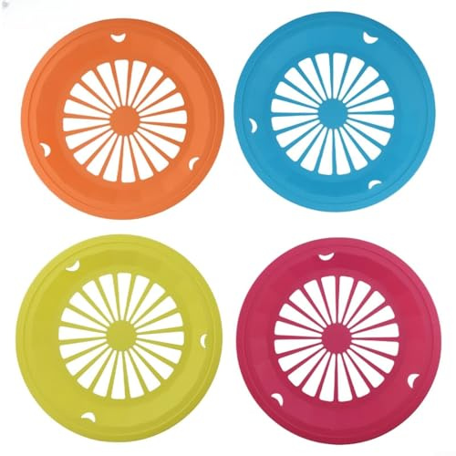 Honseadek Sedmoon Porte-assiettes en carton lourd réutilisable en plastique pour barbecue, pique-nique, camping, salle à manger en plein air, accessoires de plusieurs diamètres 265 cm