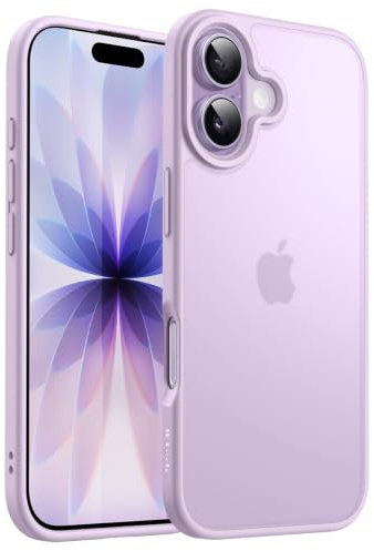 JETech Matte Hülle für iPhone 17, Lavendel | Robuster Schutz, Matte Rückseite, Anti-Fingerabdruck, Stoßfestes Design