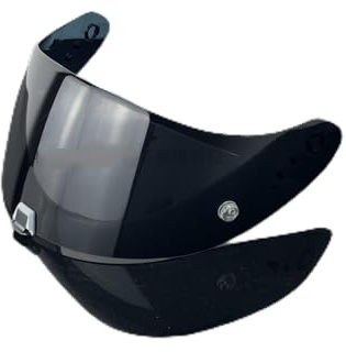 KWTN Motorrad Motorradhelm-Visierglas for KDF-16-1, Scorpion, Exo 1400, Carbon, R1, Air und EXO 520 – Komplettes Windschutzscheiben-Zubehör(Deep Black)
