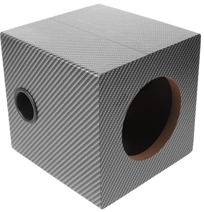 Ciieeo Altoparlanti in Legno Box per Subwoofer Sigillato per Auto e Camion Box per Altoparlanti Singoli Domestici