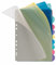 VELOFLEX 4248800 - Register 10-teilig DIN A4, aus PP-Kunststoff, farbig transparent, 1 Stück