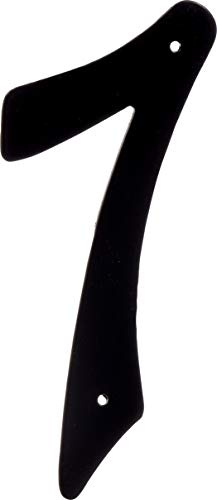 HIllman 841630 - Aluminio fundido a presión para clavar de 10 cm, color negro, número de casa 7